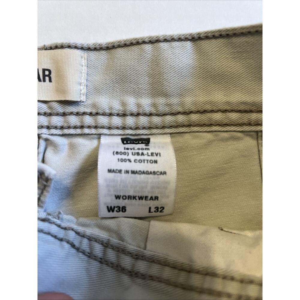 Levi's Carpenter Workwear Jeans Mens 36x32 Signature Light Beige Levi Strauss - Picture 3 of 7